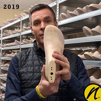 Sebastian mit dem Joe Nimble Schuhleisten 2019