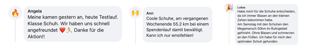 Kundenfeedback zu den Joe Nimble Schuhen