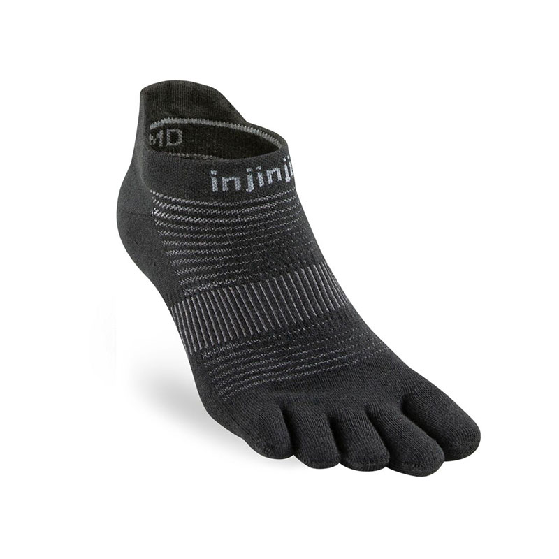 injinji Original Weight No-Show in schwarz