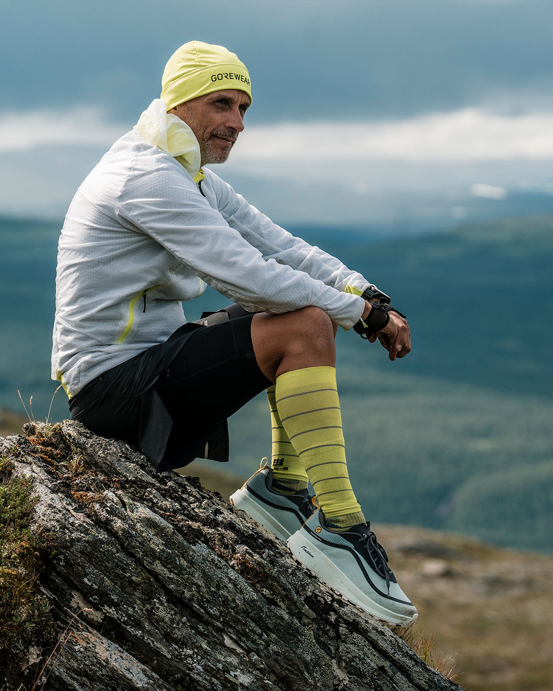 Trail Addict Flow Blau Gravel Laufschuh