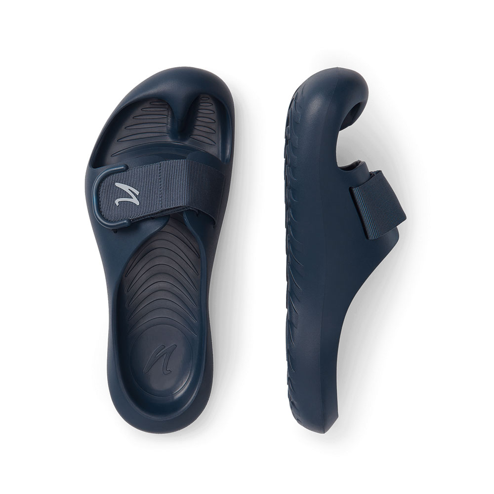 Die Joe Nimble recoverToes 2.0 Sandale - das Schuhpaar in blau von oben und der Seite