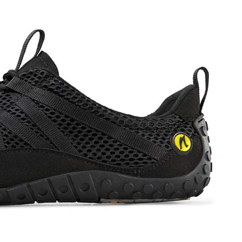 Der Absatz und die Sohle des Joe Nimble nimbleToes Gymschuhs in schwarz