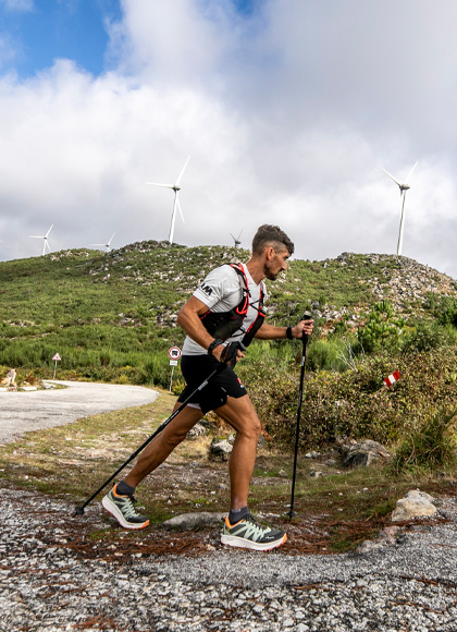 Athlet Vitor Rodrigues beim Lauftraining