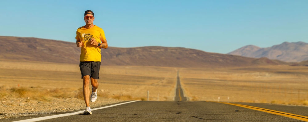 Sebastian beim Badwater Ultramarathon