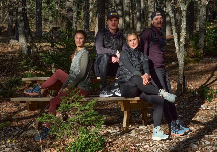 Wandergruppe unterwegs mit dem Joe Nimble Mountain Addict Wanderschuh