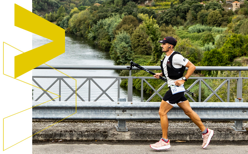 Athlet Vitor Rodrigues beim Lauftraining