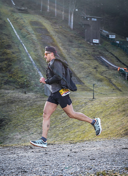 Athlet Vitor Rodrigues beim Lauftraining