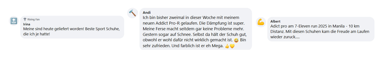 Kundenfeedback zu den Joe Nimble Schuhen