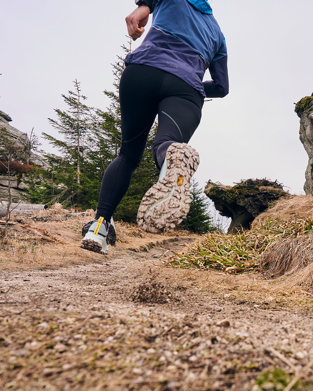Trail Addict Flow Blau Gravel Laufschuh